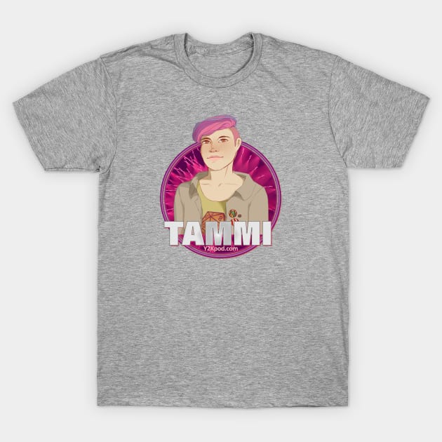 Y2K Audio Drama Podcast Character Design - Tammi T-Shirt by y2kpod